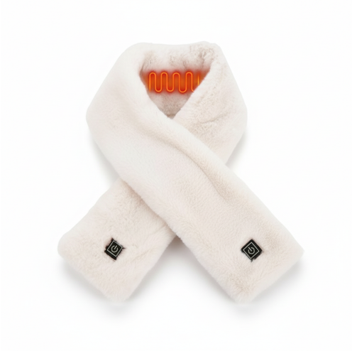 وشاح تدفئة كھربائي )أبيض( – أناقة ودفء في وقت واحد