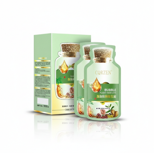 صبغة شعر أسود طبيعي 10) قطع( – لون ثابت وكثيف