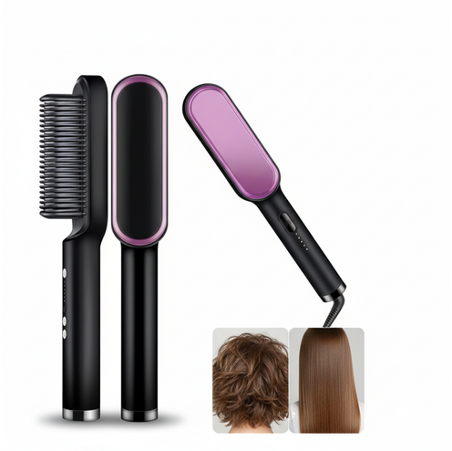 فرشاة فرد الشعر الكھربائية – لشعر ناعم في دقائق