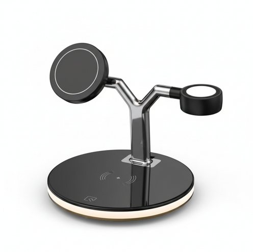 شاحن السلكي مغناطيسي 3 في 1 – شحن سريع وعملي