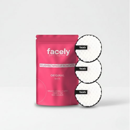 إسفنجة إزالة المكياج القابلة إلعادة االستخدام 3) قطع(