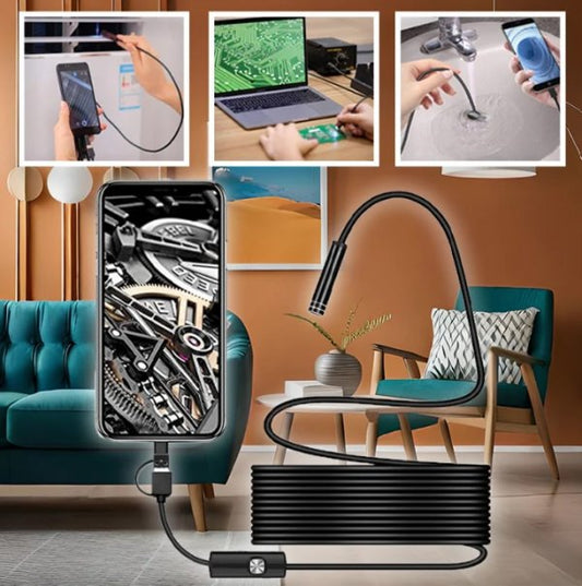 كاميرا فحص لاسلكية مع عدسة 7.9 ملم - لاستكشاف المساحات الضيقة