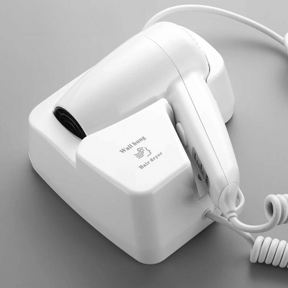 مجفف شعر جداري للاستخدام المنزلي - بقوة هواء عالية لتجفيف سريع وفعّال، تصميم عملي وأنيق يناسب جميع الحمامات، يوفر لك تجربة تصفيف مثالية