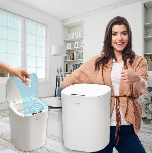 سلة قمامة ذكية - تصميم عصري بفتح تلقائي