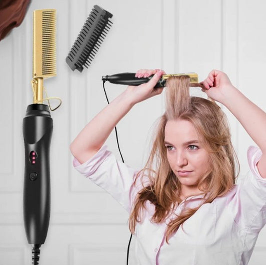 جهاز تمويج الشعر 2 في 1 - لتصفيف وتجعيد الشعر بسهولة
