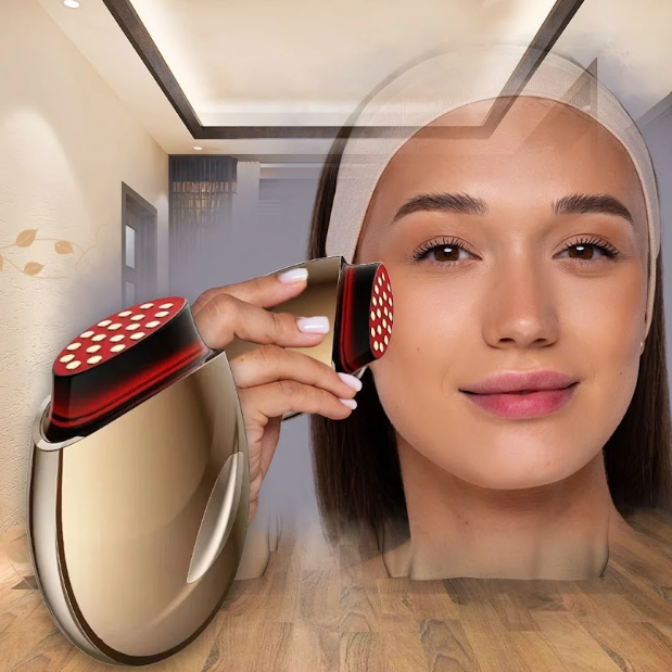 جهاز جمال محمول بالكولاجين - للعناية بالبشرة بالإضاءة الحمراء