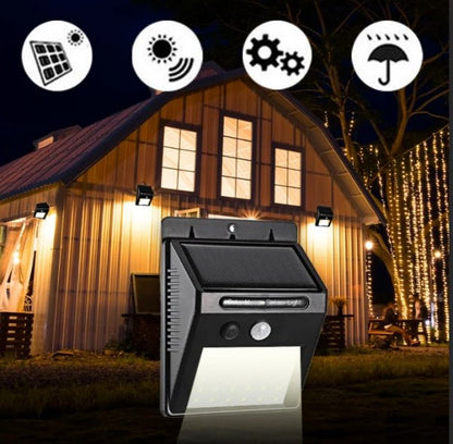 مصباح شمسي بحساس حركة - للإضاءة الخارجية الموفرة للطاقة